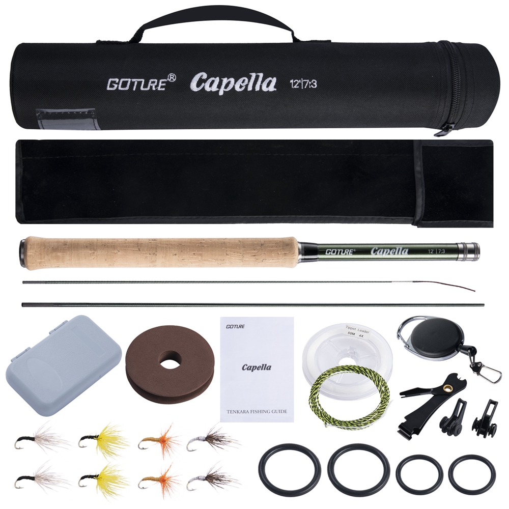 Fishing Rod Combo - Goture Tenkara Quai Xẻ Combo 3.6M
