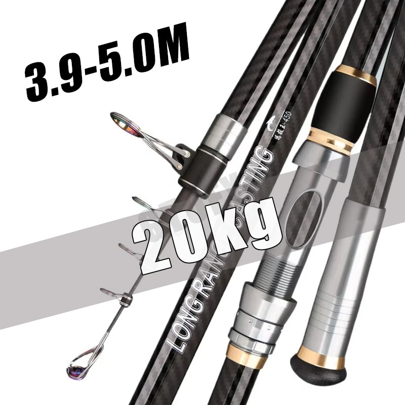 Telescopic Fishing Rod 3.9m 4. - đánh giá và giá Fishing Rod Surf