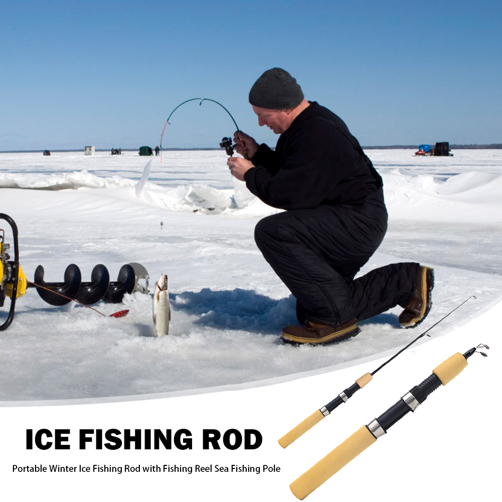 Ice Fishing Rod Portable Spinn - đánh giá và giá Fishing Rod Ice