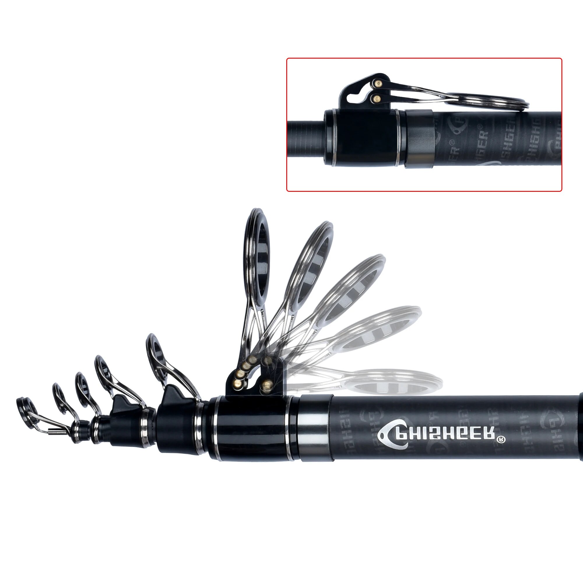 PHISHGER Telescopic Surf Spinn - đánh giá và giá Fishing Rod Surf