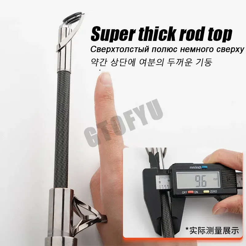 Carbon Fishing Rod 50kg Superh - đánh giá và giá Fishing Rod Surf