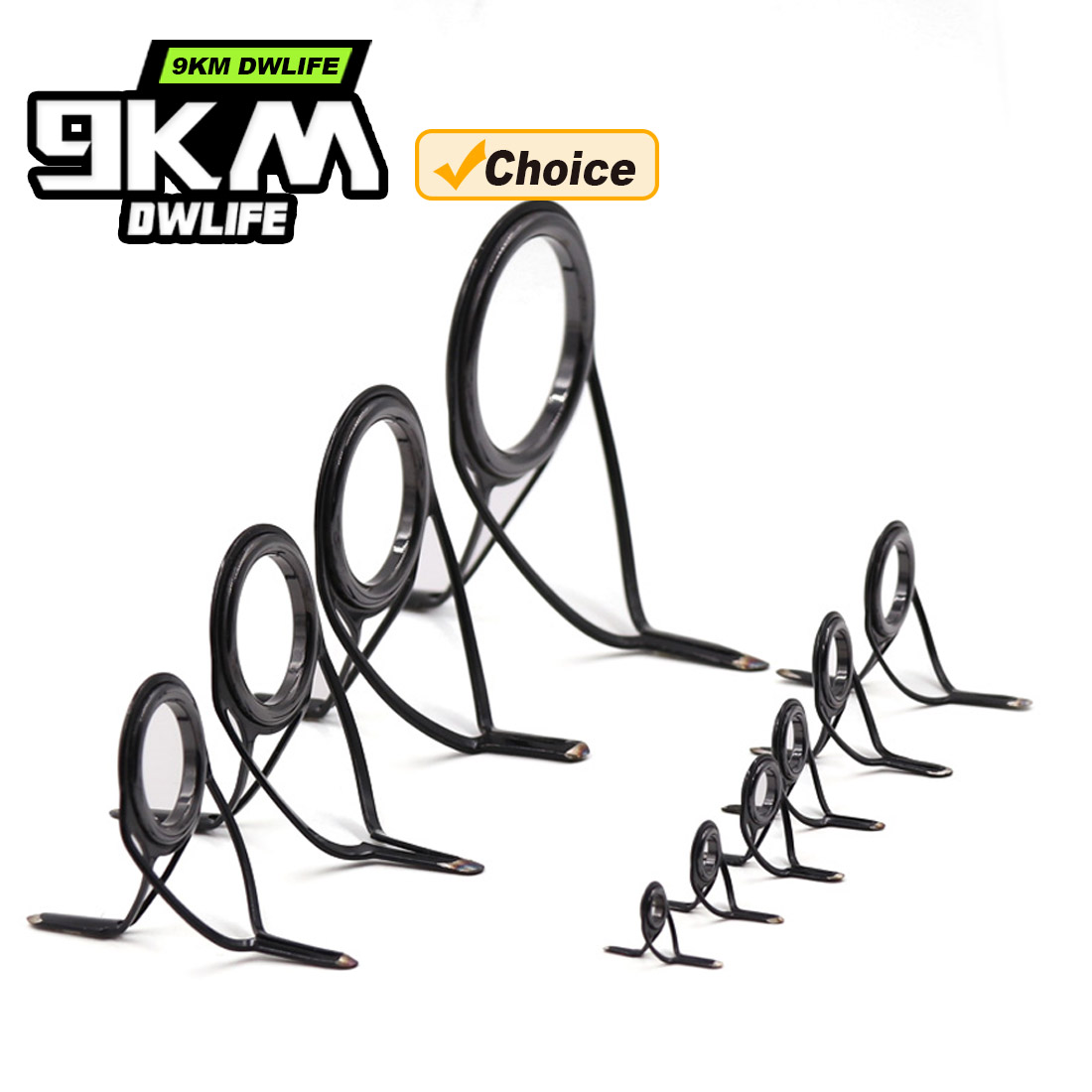 9KM OB Curved Rod Guide Kit 10 - đánh giá và giá Fishing Rod Guide Replacement