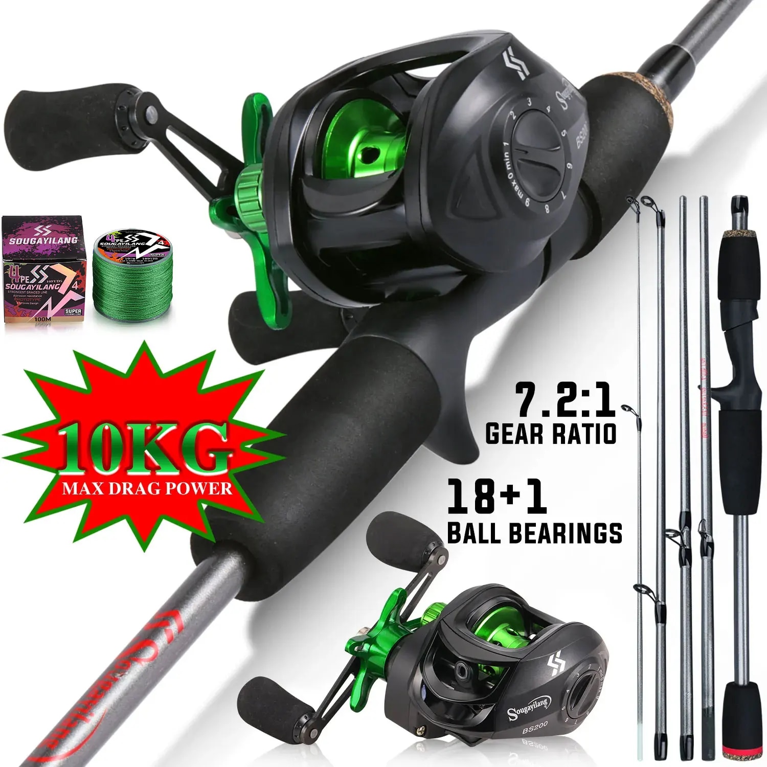 Sougayilang Fishing Rod Combo  - đánh giá và giá Fishing Rod Combo