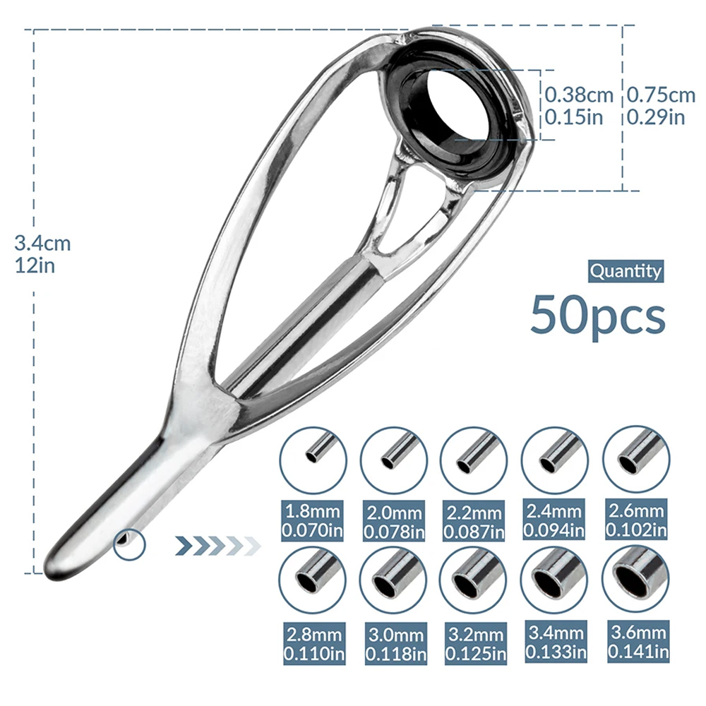 THKFISH 50 Cái/lốc Câu Hướng D - đánh giá và giá Fishing Rod Tip Replacement