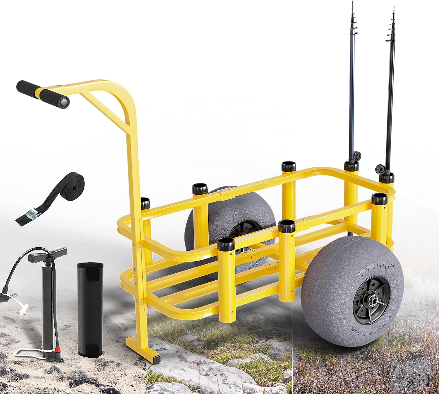 Rolling Fishing Cart Outdoor B - đánh giá và giá Fishing Rod Holder