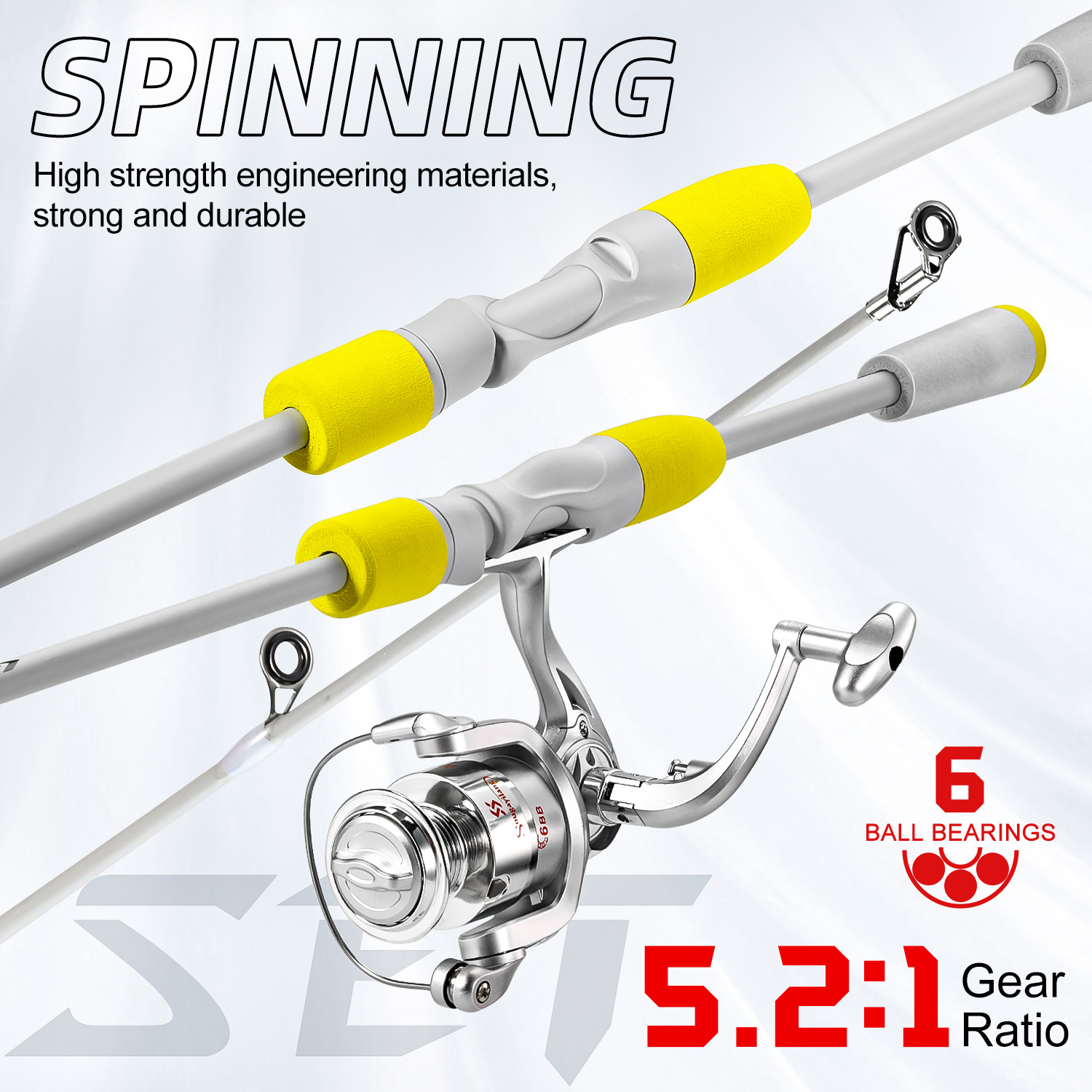 Sougayilang 2section Spinning  - đánh giá và giá Fishing Rod Combo