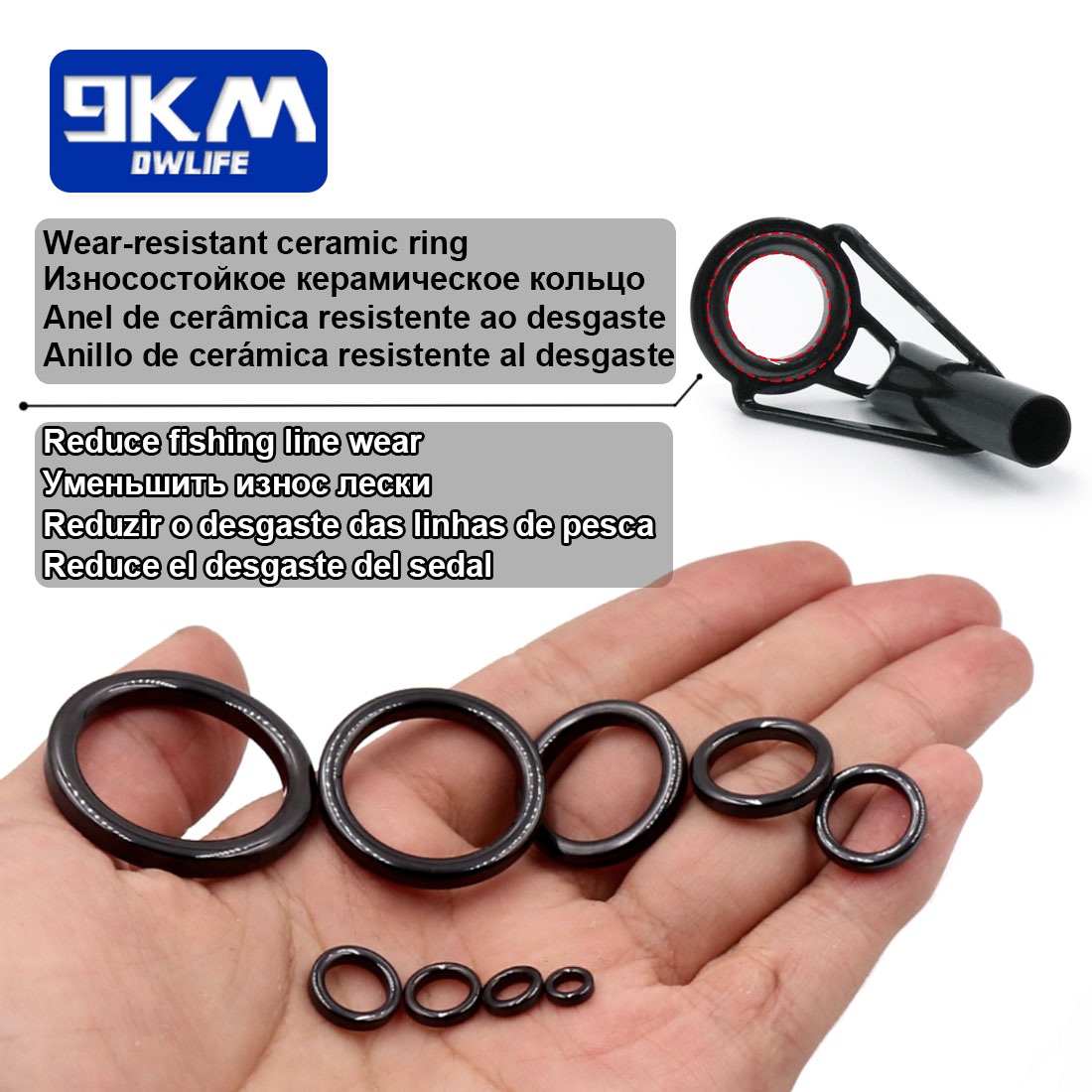 5Pcs Fishing Rod Tip Guides Re - đánh giá và giá Fishing Rod Guide Replacement